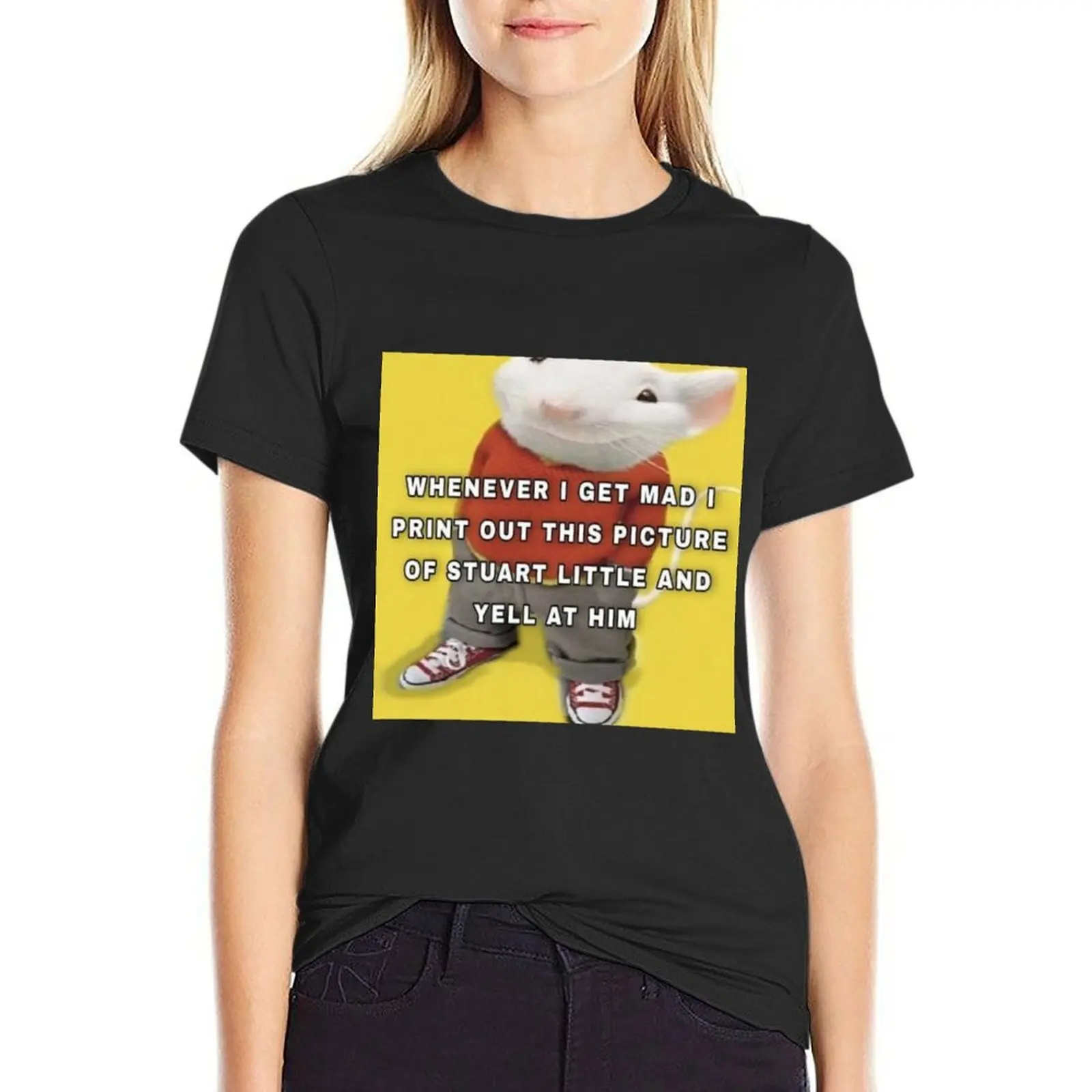 

stewie lil emotional punching bag T-Shirt blanks Female clothing vintage clothes sweat Top Women
