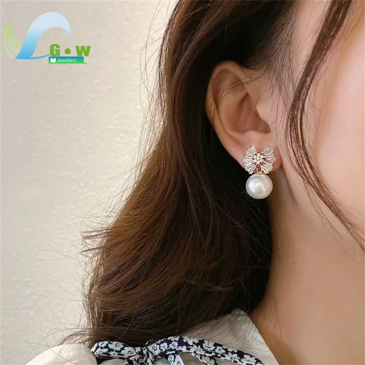 Natural Pearl Earrings Women Elegant Delicate Gemstone Drop Dangle Jewelry Minimalist Daily Wear Charm Gift For Her Girlfriend
