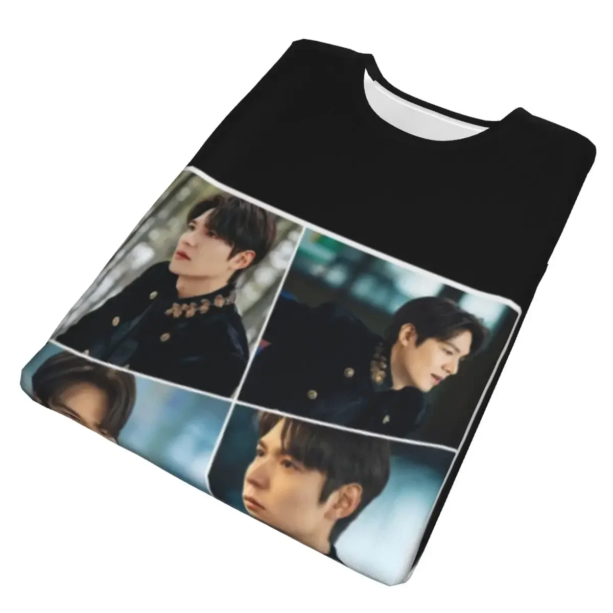 Lee Min Ho The King Handsome Collage polyester T-Shirt Men'sClassic T Shirts Men O-Neck Short Sleeve
