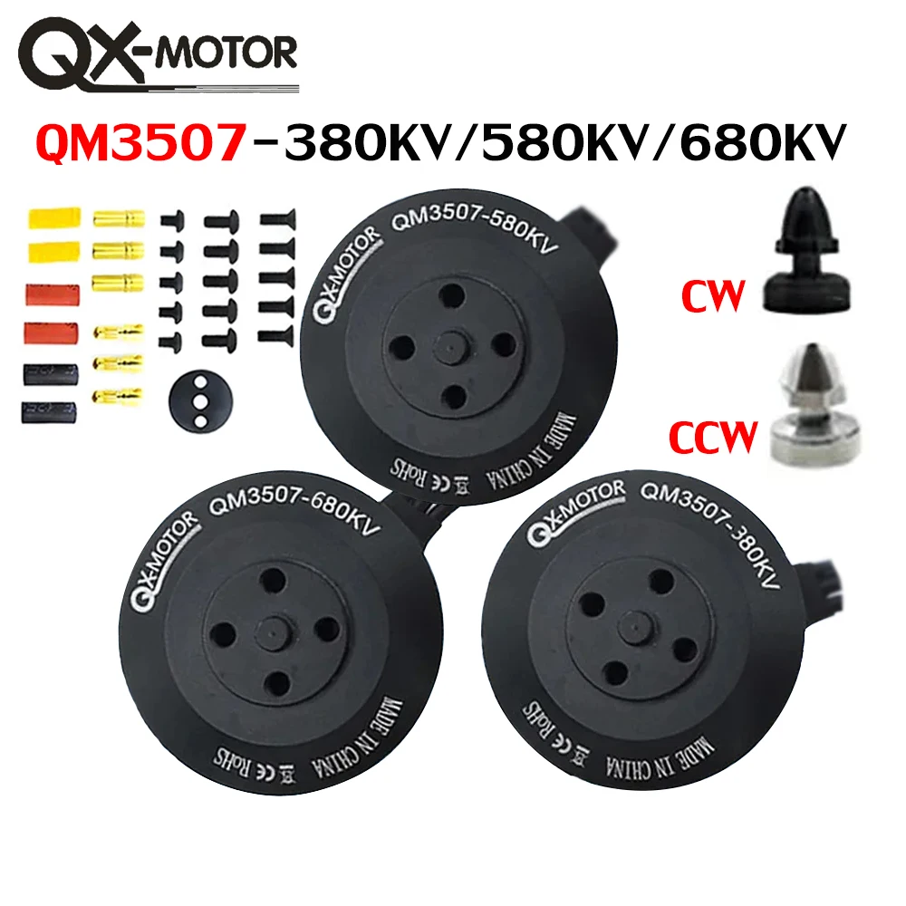 QX-Motor QM3507(3508) 380KV 580KV 680KV Brushless Motor CW CCW 3s/4s/6s Lipo For DIY RC Quadcopter Multi-Axis toy Accessories