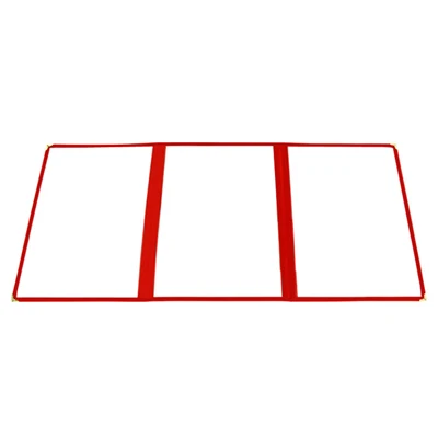 1 2 3 4 6 Slots Red Frame Plastic Menu Cover