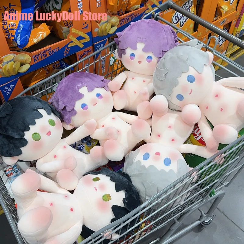 Anime Love and Deepspace Rafayel Xavier Zayne Cosplay Plush Doll Fluffy Sitting Maumet Cartoon Puppet Naked Baby Adorn Xmas Gift