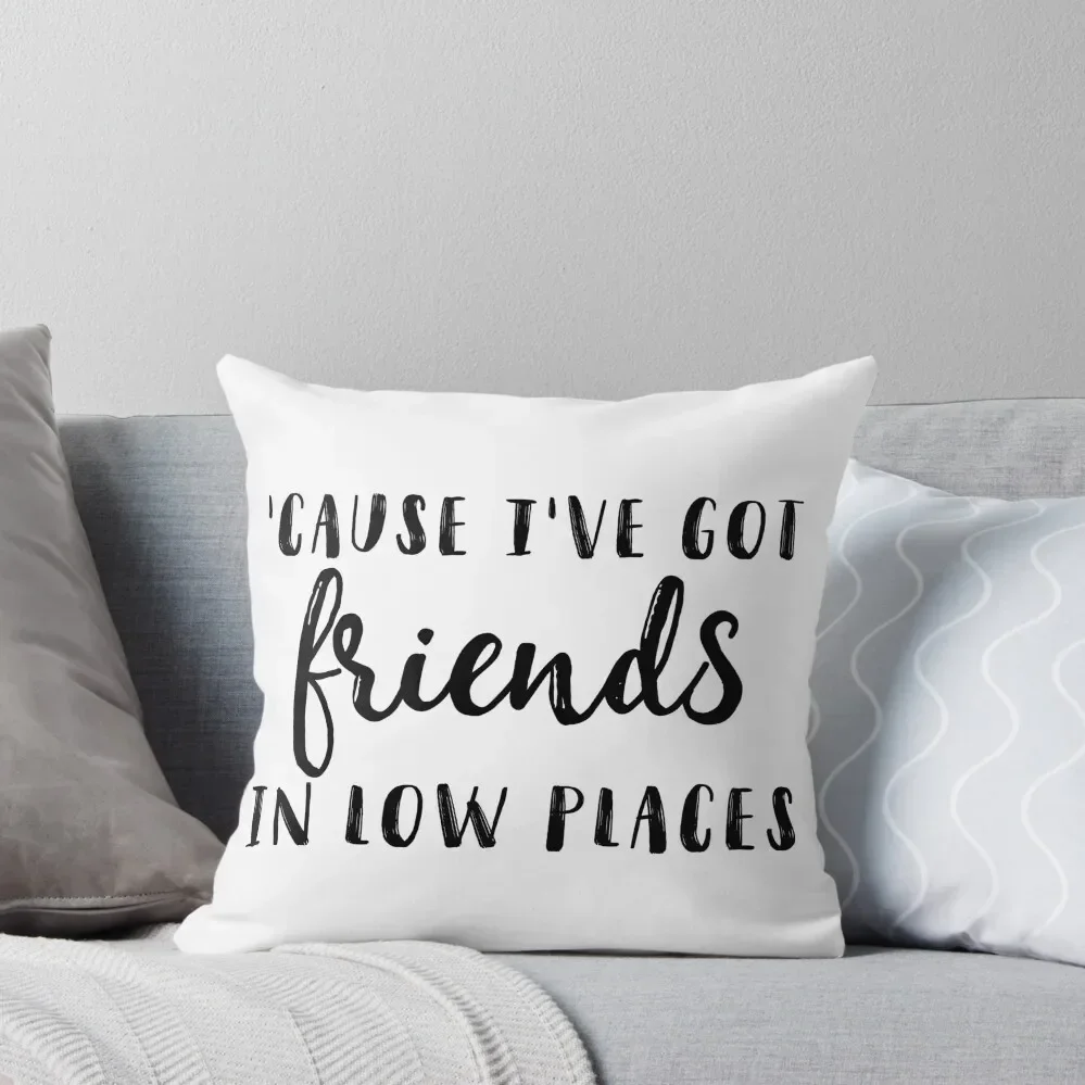 

friends in low places Throw Pillow luxury sofa pillows Luxury Sofa Cushions Pillowcase christmas supplies Pillow