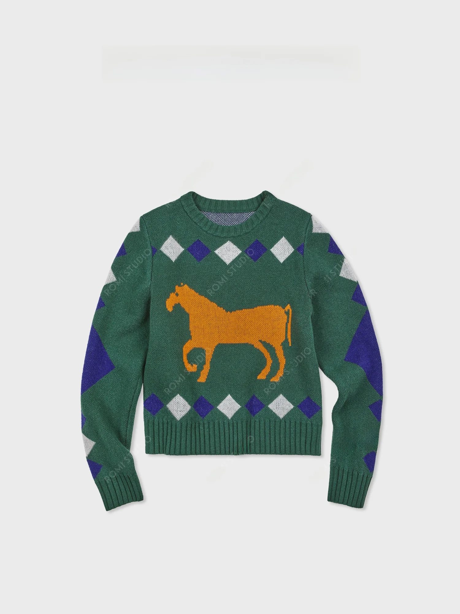 

Ultra-Fine Merino Wool round Ne Pullover Sweater Romi Studio Casual Sle Women's Knittedwear RWCWS67377 Spring Collection