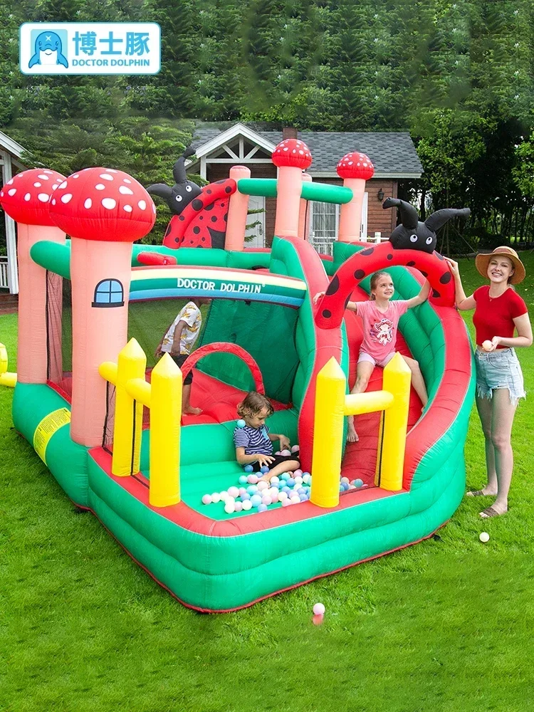 Children's Inflatable Castle Household Mushroom House Trampoline Inflatable Castle