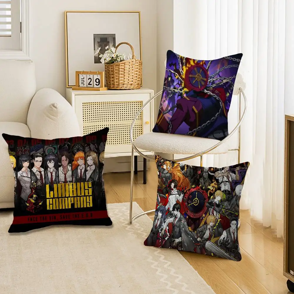 Game L-Limbus-Company Cushion Cover Pillowcase Upholstery Sofa Throw Pillow Home Decor Pillowcas