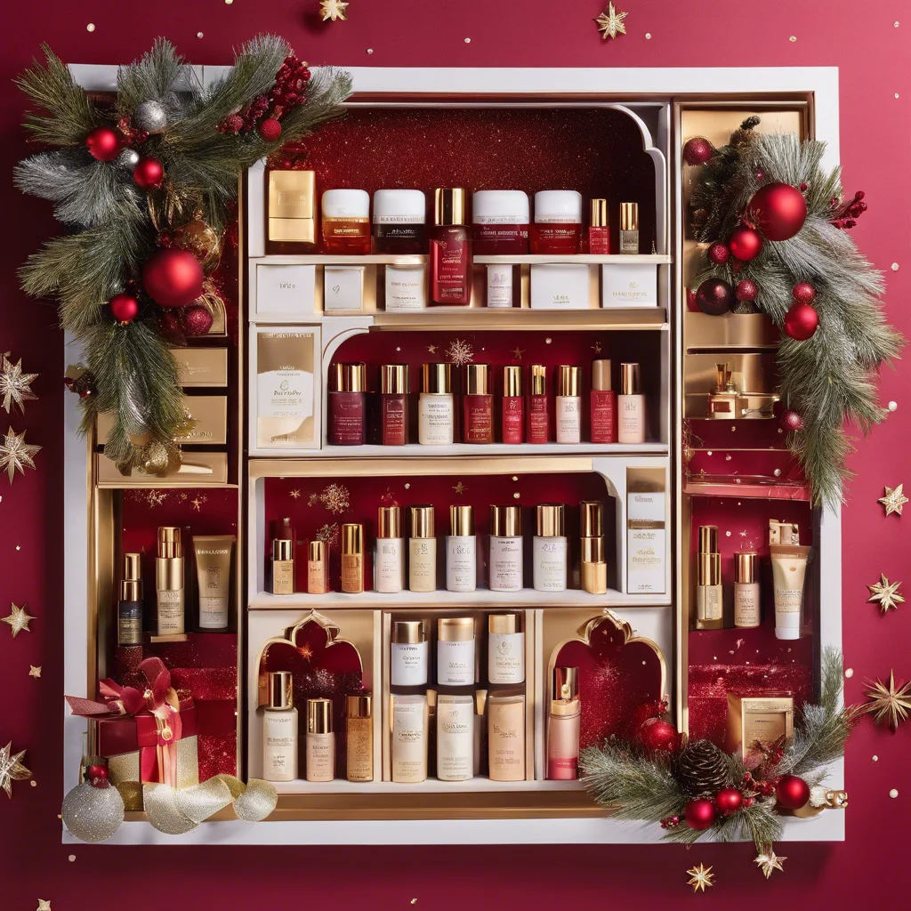 Customized queryCustom Advent Calendar Empty Luxury Cardboard Paper Gift Beauty Cosmetic Packaging Countdown Christmas Advent Ca