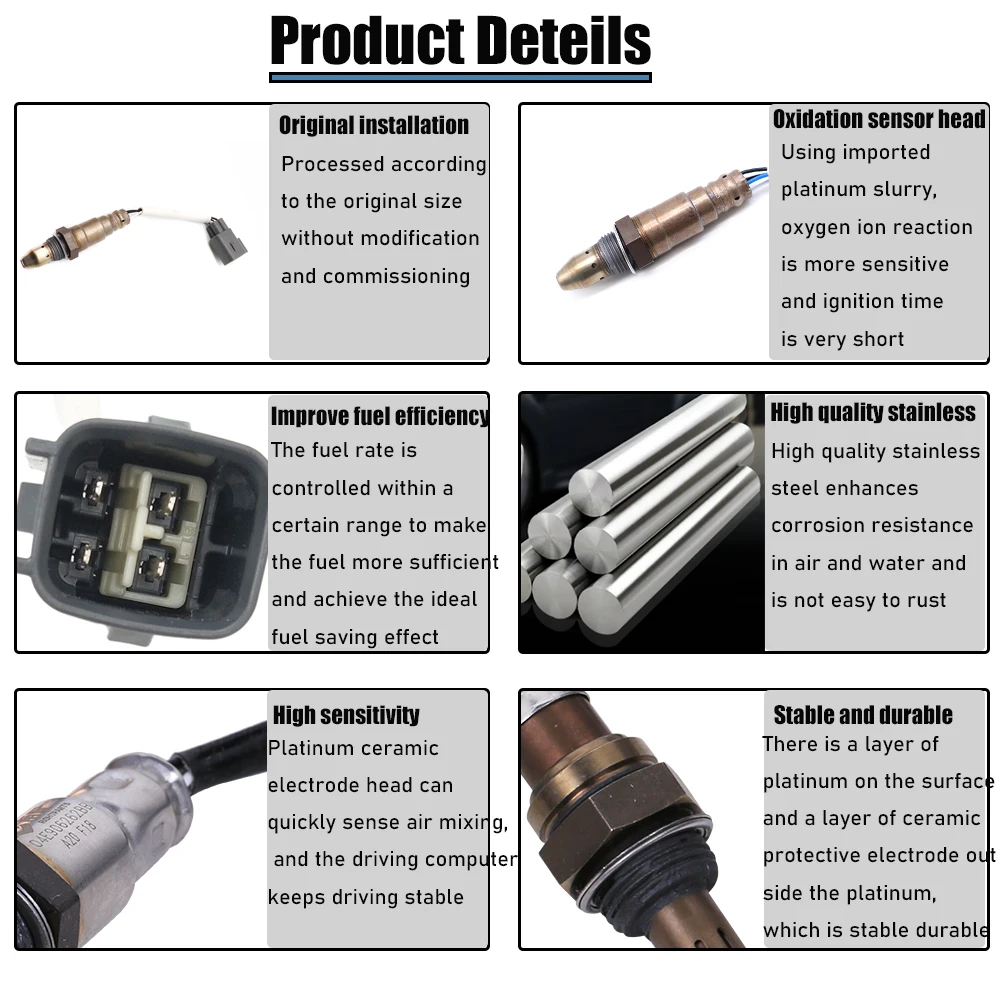مستشعر الأوكسجين المنبع لتويوتا ، سيكويا 5.7L ، تاكوما 4.0L ، 2012 ، 2013 ، 2014 ، 2015 ، تندرا 4.0L ، 5.7L ، 2011-2017 ، 89467-04090 ، 234-9111