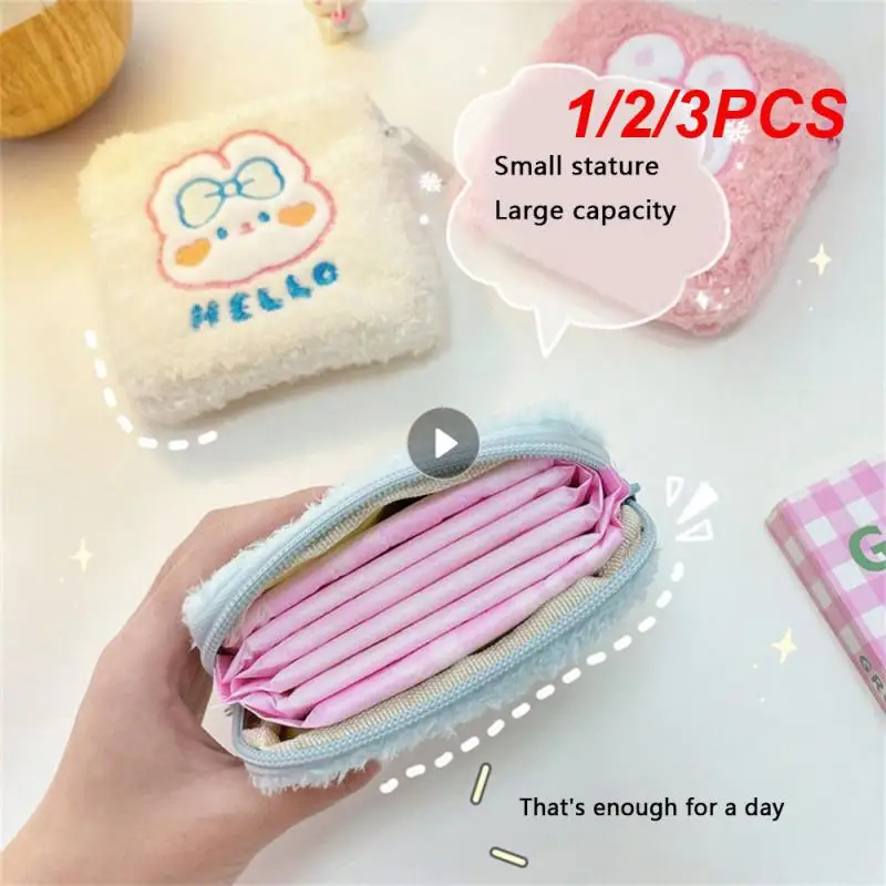 1/2/3PCS Creativity Safety Practical Wear-resistant Durable Household Storage Bag Portable Fashion Coin Purse Storage Miss