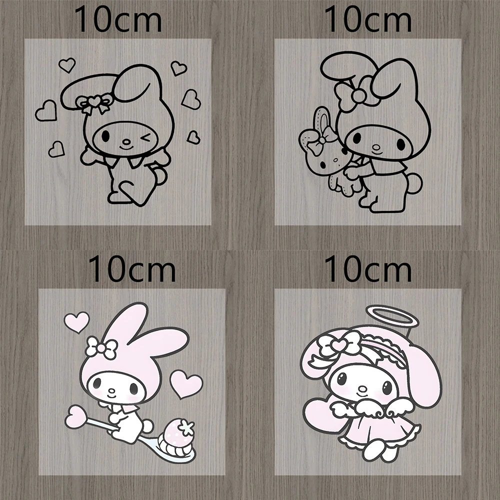 

Pink Melody Stickers Waterproof Exquisite Student Simple Lines Suitcase Water Cup Car Sticker Windows Room Diy Decoration Gift