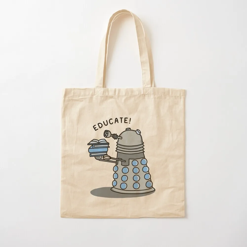 EDUCATE! Tote Bag reusable shopping bags hand bag ladies sac pour femme Canvas Tote Bag