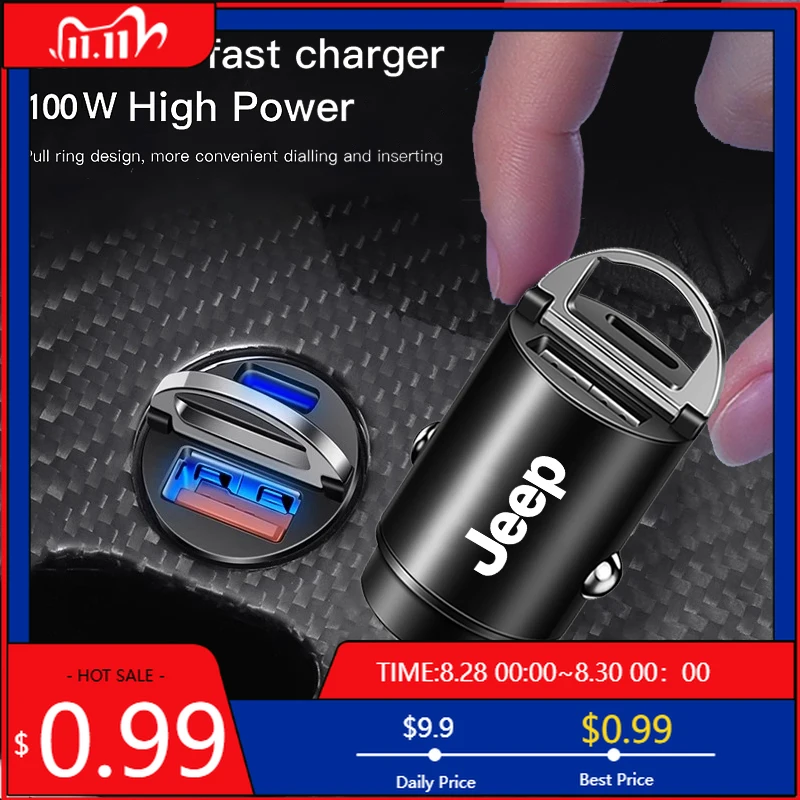 

Подстаканники, автомобильное быстрое зарядное устройство, автомобильный прикуриватель, конвертирующая вилка для Jeep Wrangler JL JK Renegade Compass Gladiator Cherokee