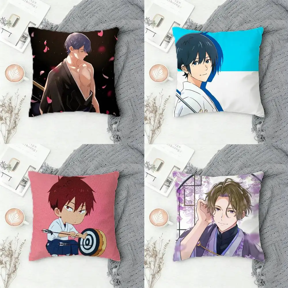 

K-Kyoto Animation Double-sided Printed Square Decorative Cushion Cover for Sofa Living Room Home Decor