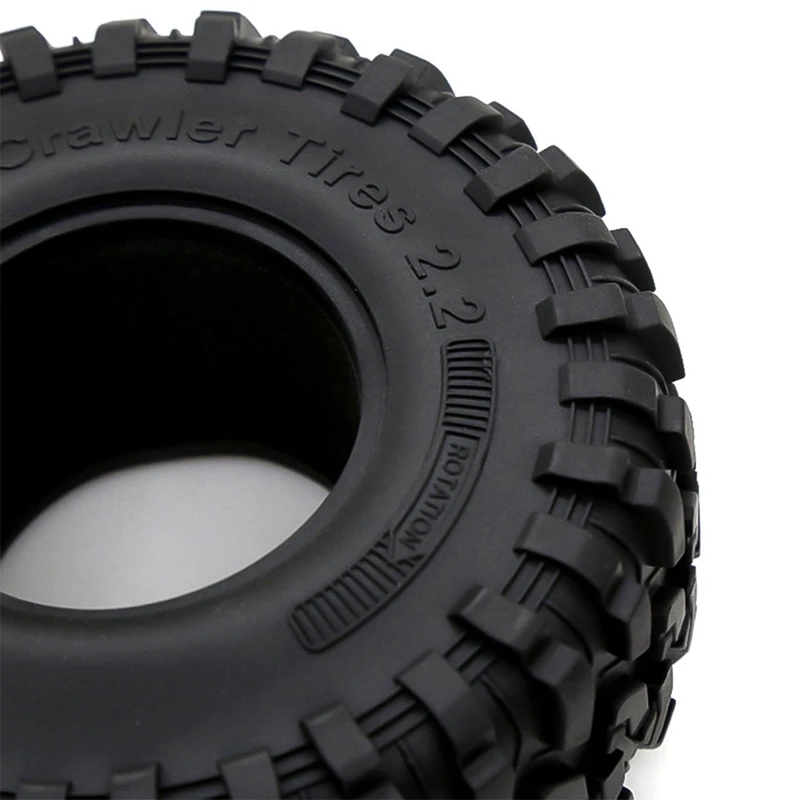 1/10 Climbing Off-Road Tires 2.2 Inches Toy Car Model Soft Rubber Tires Sxc10 Trx4 Trx60/90 Series Simulation Tires