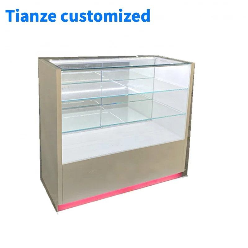 

(customized)High Quality LED Mobile Phone Counter Smoke Shop Showcase Display Cabinet Show Retail Shop