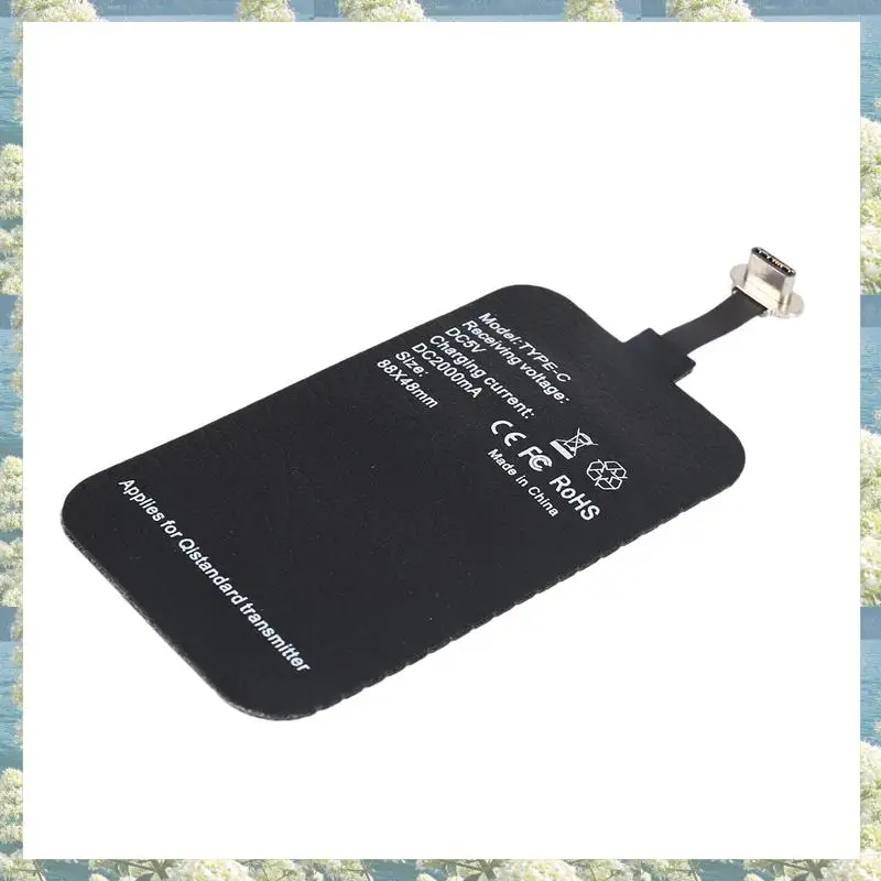 

New-3X 10W Wireless Receiver Suitable For Type-C Mobile Phone Receiver Patch 2A Fast Charge Receiver