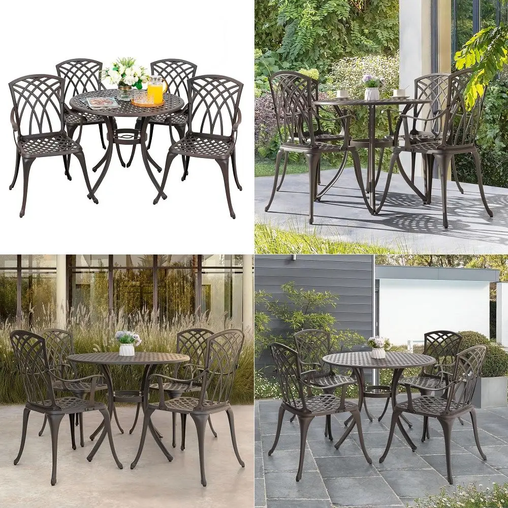 

VILLA Oversized Outdoor Wicker Patio Furniture Set 3 Piece, 2 Rattan Swivel Rocker Patio Chairs Large Oversized Deep Seating Gr
