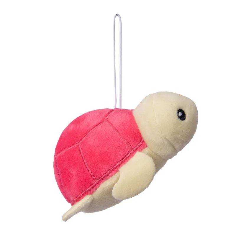 Nieuwe Cartoon Schattige Simulatie Kleine Schildpad Pluche Pop Sleutelhanger Creatieve Kleine Dier Pluche Rugzak Hanger Verjaardagscadeau