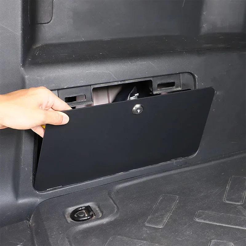 

For Toyota FJ Cruiser 2007-2021 Carbon Steel Car Trunk Left Side Security Safe Box Storage Privacy Panel Car Accessories