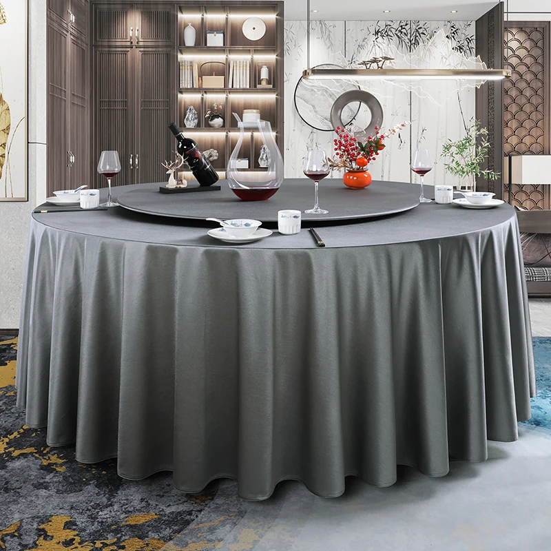 

A135 New Chinese style box large round table tablecloth banquet thickened high-end