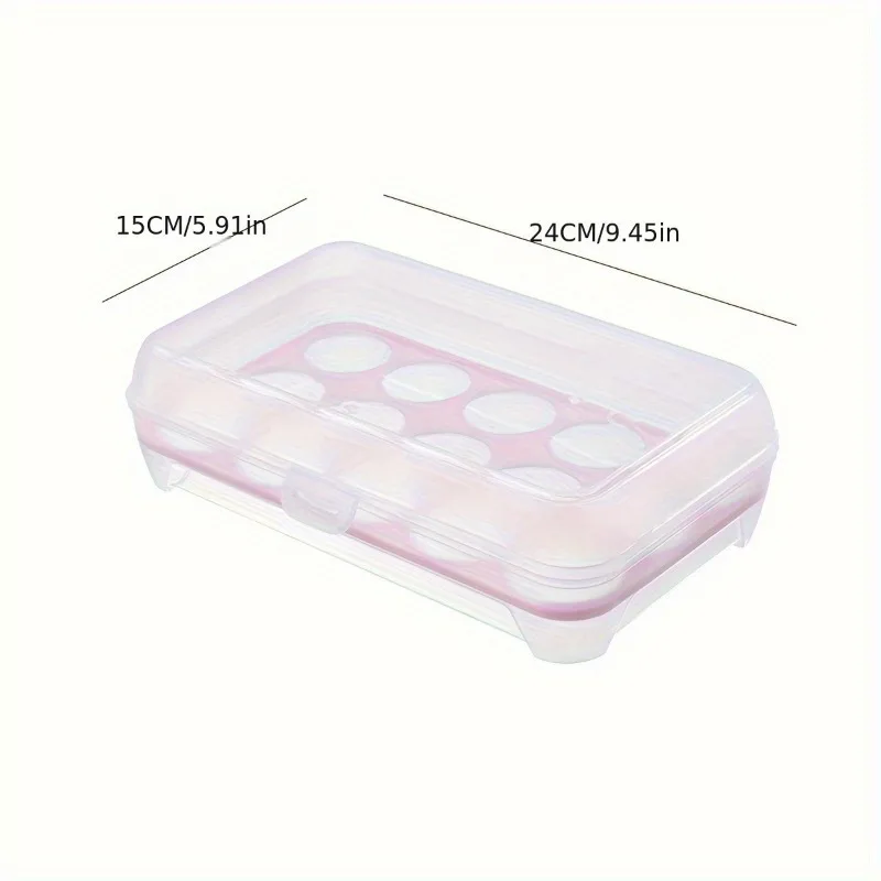 Large Capacity Egg Holder For Refrigerator, Egg Fresh Storage Box For Fridge, Egg Storage Container, Plastic Storage Container