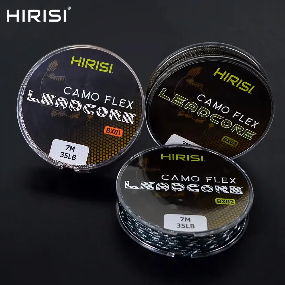 

Hirisi 2 Rolls Leadcore Carp Fishing Tackle Line 35LB 7M Make Carp Hair Rigs 3 Color Braided Lead Line Wire Fishing Accessorie
