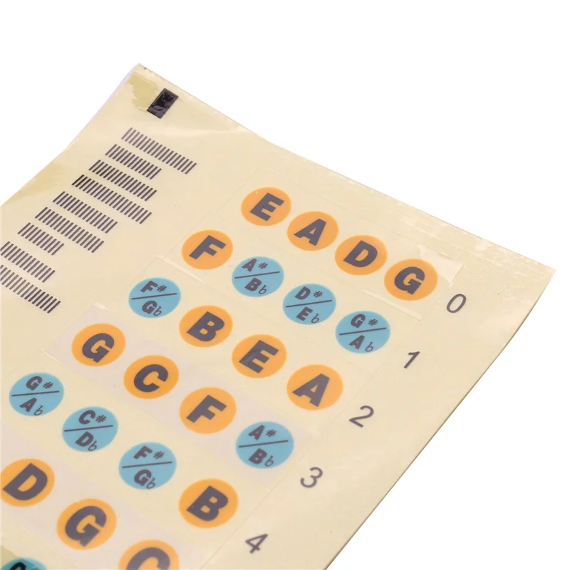 CGDS-3X Guitar Fretboard Note Decals Fingerboard Frets Map Sticker For Beginner Learner Practice(Bass-Multicolor)