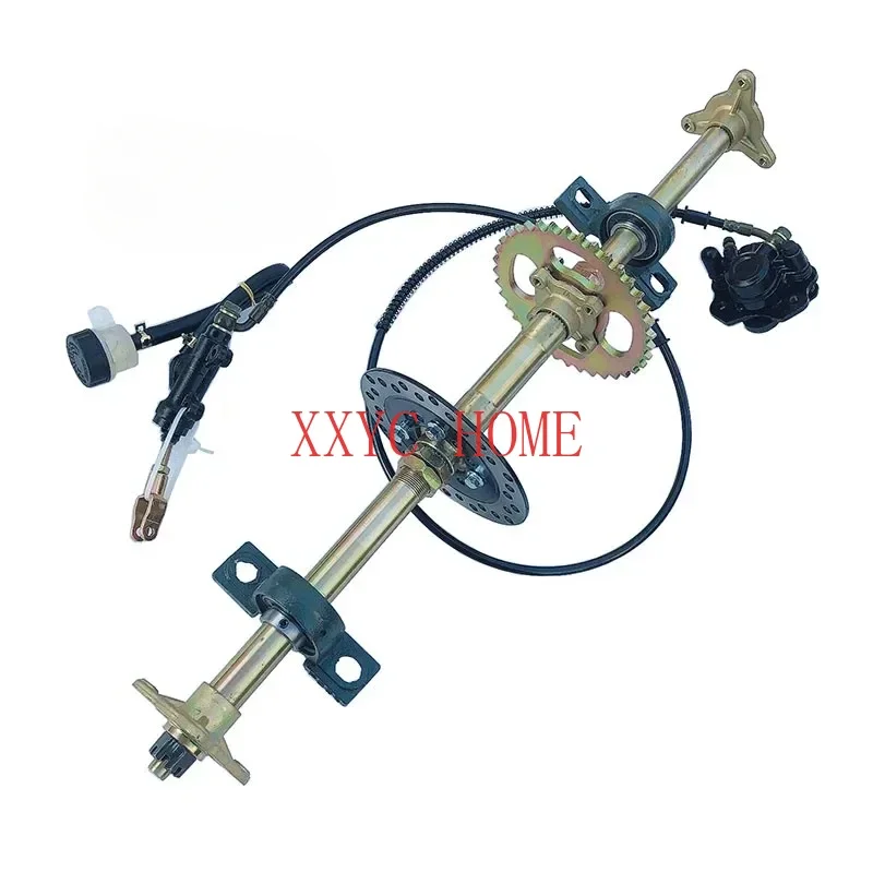 

Four-wheel ATV Combing Accessories, Modified Rear Axle Hand and Foot Disc Brake Assembly, Rear Axle Flange with Plate