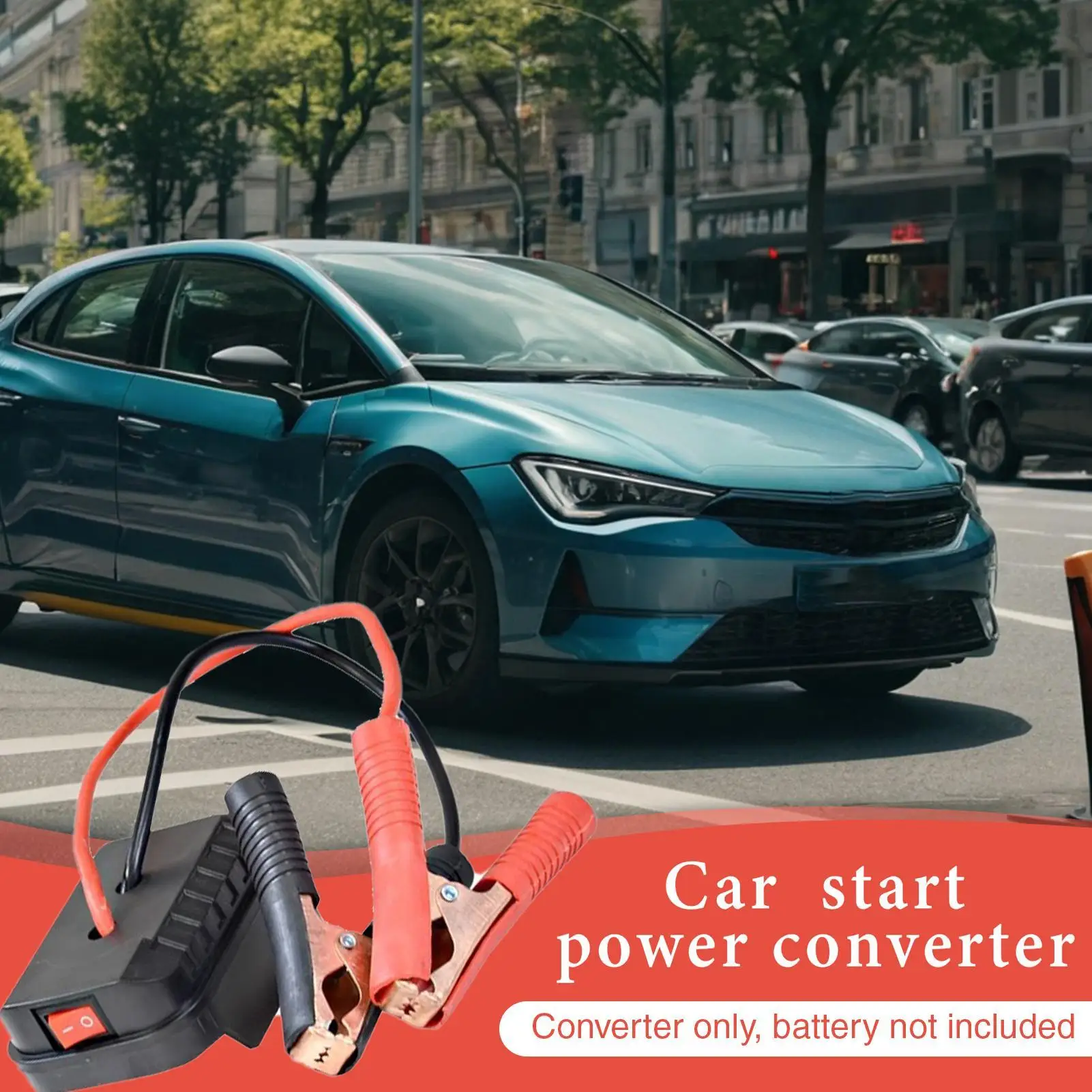 Car Battery Jump Starter Jump Box Lithium Battery Converter - Compact Power Pack for Emergency Vehicle Starting Easy to Carry