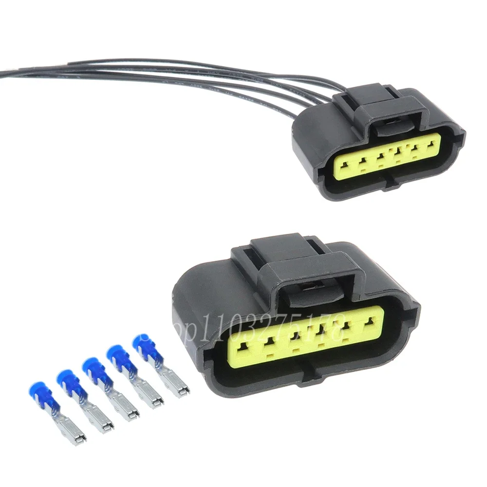 1 Set 6 Pin 184060-1 Car Waterproof Socket Automotive Fuel Pump Wire Harness Connector for Mazda Focus Hyundai