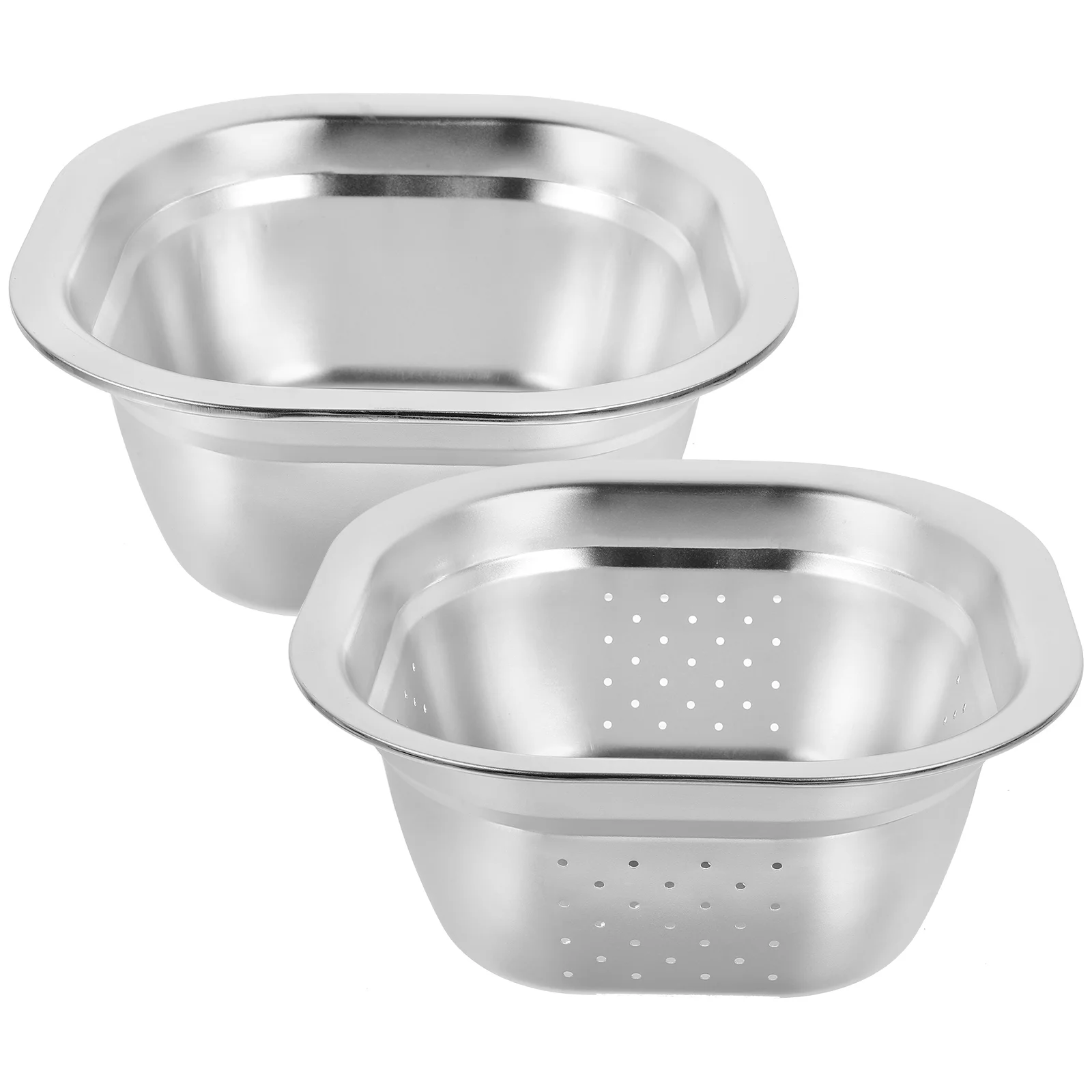 

Stainless Steel Drain Basket Rice Rinse Strainer Mesh Strainers For Kitchen Colander