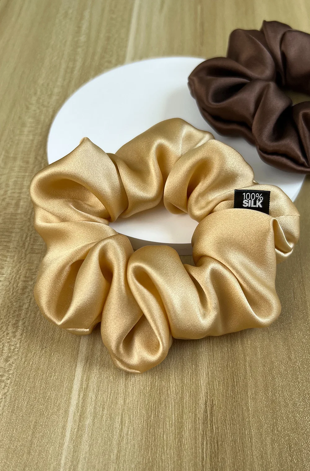 Haargummis aus 100 % Maulbeerseide, elastisches Gummiband, Haargummis, große große Gummiseile, Pferdeschwanzhalter für Frauen und Mädchen, 19 Momme – Detail 14