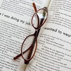 Vintage Oval Small Frame Anti Blue Light Nearsighted Eyewear Finished Myopia Glasses Women Prescription Minus Diopter Eyeglasses