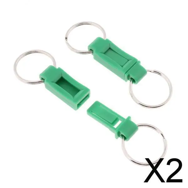 2X 2 Pieces Breakaway Key Ring Separate House Car Keys Quick