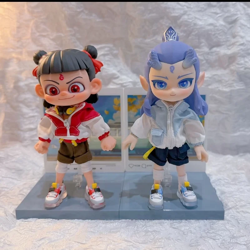 

Genuine Kayou Nezha: The Devil Boy Comes To The Sea Innocent Journey Series Figures Ne Zha And Ao Bing Cute Toys Surprise Gift