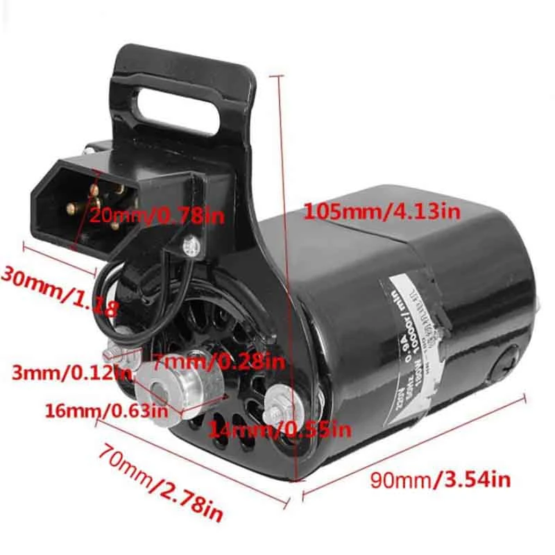 220V 180W 0.9A Quality Domestic Household Sewing Machine Motor 10000RPM Sewing Machine Motor Black