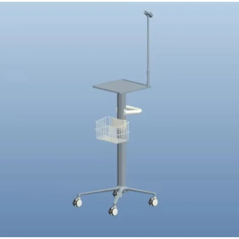 Aluminum Alloy Multifunctional Rolling Instrument Trolley Cart, Mobile Equipment Stand with Swivel Casters