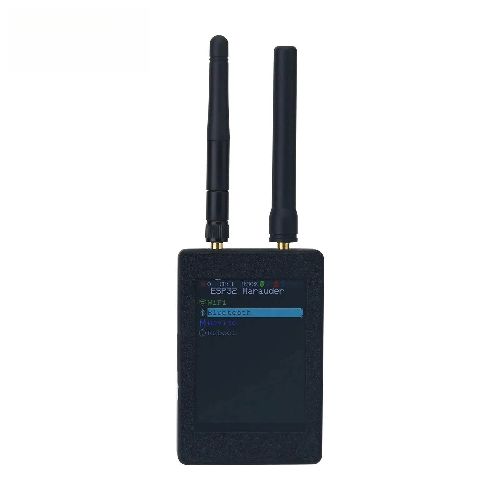 Wishcolor Portable ESP32 Marauder Development Board 1.7.2 Firmware GPS Positioning 2.8-inch Screen with Black 3D-printed Shell