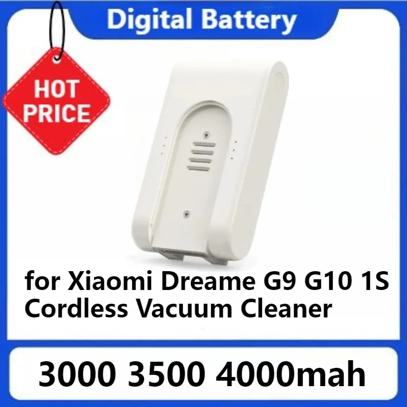 

High-capacity Stick Vacuum Accessories Replacement Li-ion Battery for Xiaomi Dreame G9 G10 1S Cordless Vacuum Cleaner 4000mah