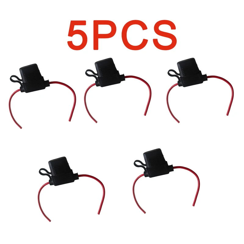 5er-Pack Inline-Sicherungshalter 12 Gauge AWG Kabelabschalterschalter 12V 30A Passend für Boot Elektrofahrzeug Auto Marine SUV – Detail 6