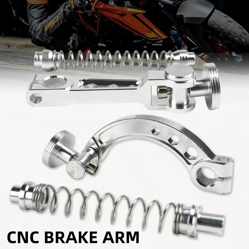 1 Set CNC Brake Arm Kit for Motorcycles with Spring Alloy Rocker Arm Bracket Enhanced Control