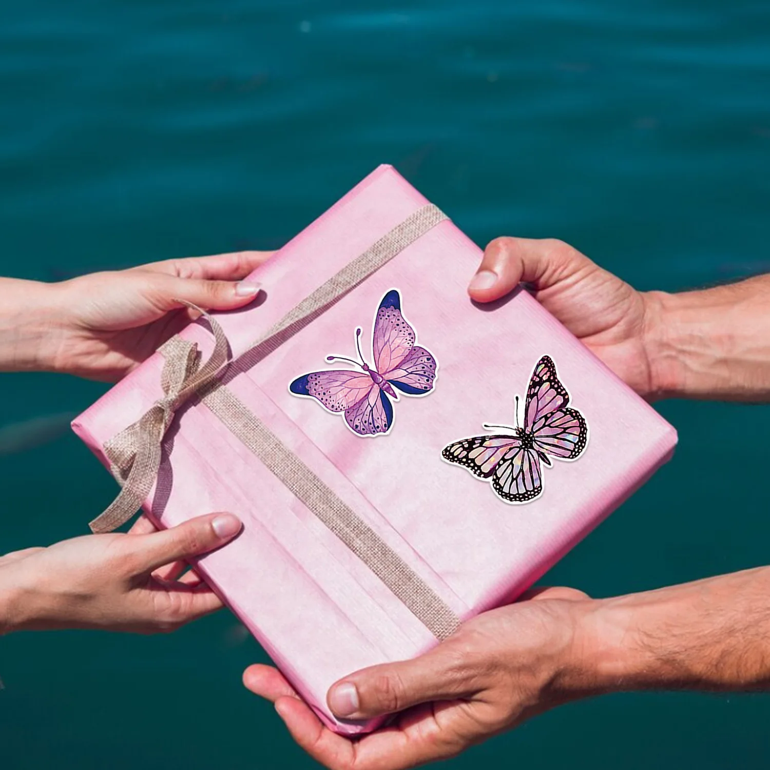 50-500pcs Cute Flower Butterfly Stickers Children Reward Label Encouragement Scrapbooking Decoration Stationery Sticker Gifts
