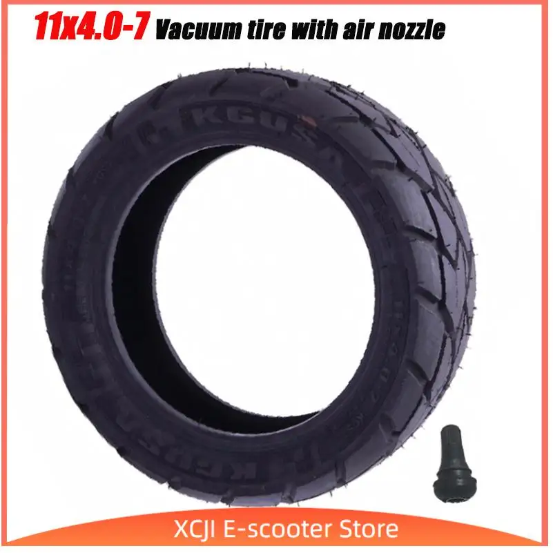 

Новые шины 11x4.0-7, подходящие для электросамокатов Segway GT1 GT2, с воздушными вентилями.