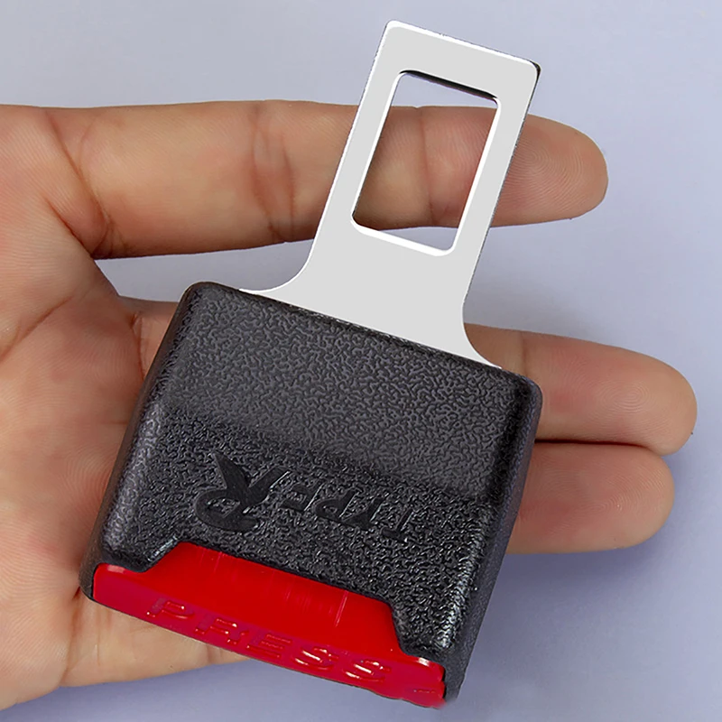 New 2Pcs Car Seat Belt Clip Extender Thick Insert Lock Buckle Plug Socket Safety Car Accessories