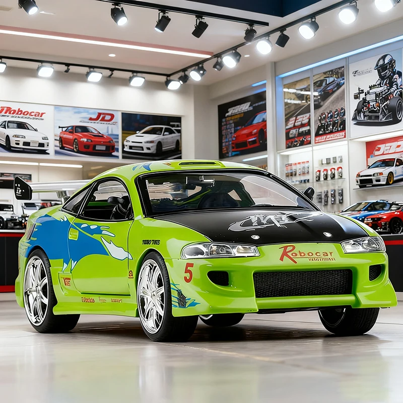 JADA 1:24 Eclipse Brian coche de aleación fundido a presión y vehículos de juguete modelo de coche modelo a escala en miniatura coche para niños