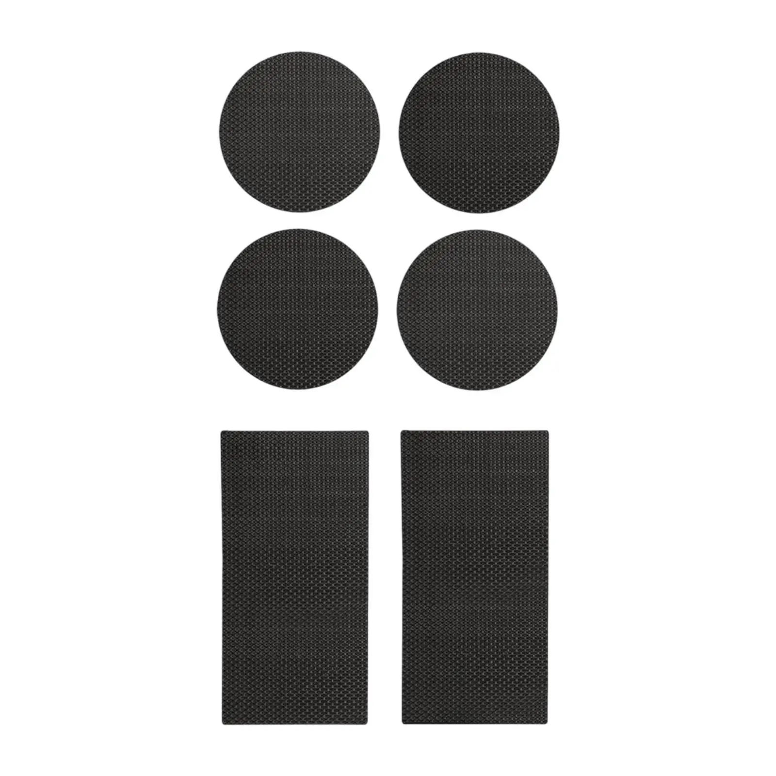 6x Trampoline Mat Patches Kit Tears and Damages Easy to Use Replacement Rectangular Round Repairing Tool Accessories Repair