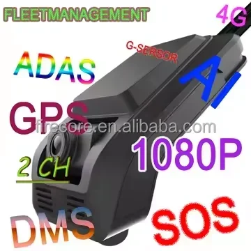 Firecore HX-880 2025 New AI Dash Car Camera Dual Lens 1080P WiFi 4G Wireless Dashcam DMS GPS ADAS Camera For Bus Car