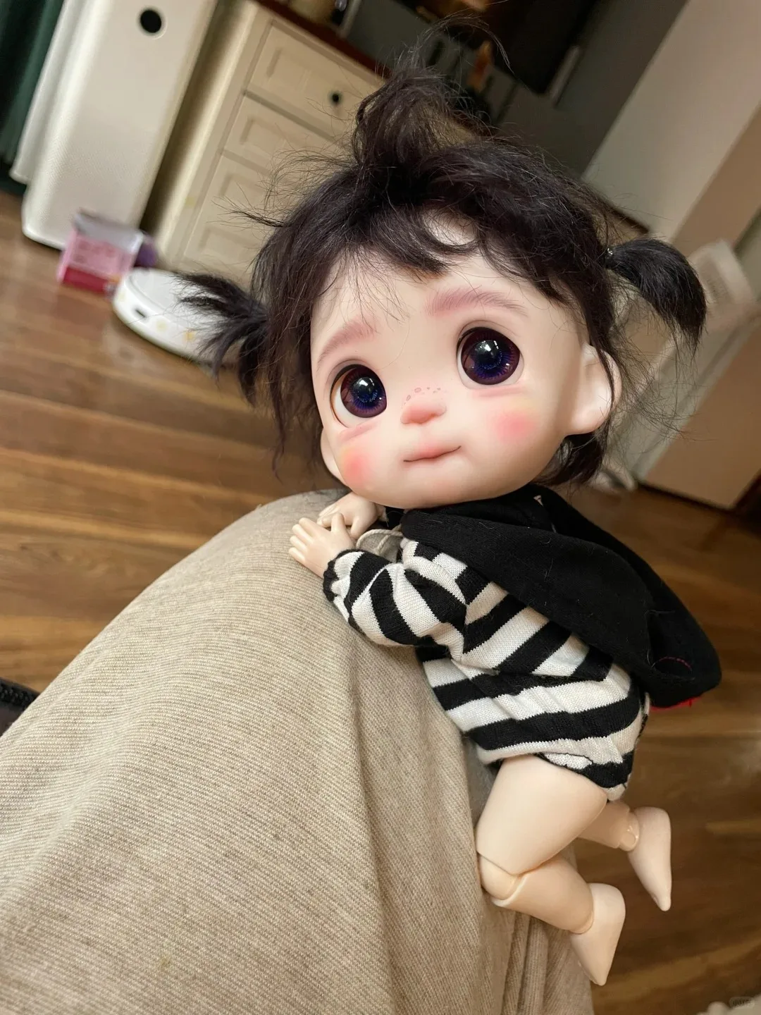 

New sd bjd DOLL 1/6 fangfang Qbaby bao Diandian Huhu big fish body blythe ob11 ACGN anime resin bodymold DIY toy