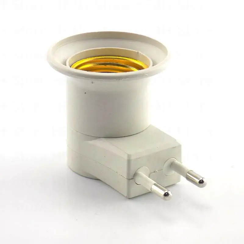EU US AU Plug E27 LED Lamp Base Power Holder Converter for LED Light Bulb Adapter Socket AC Power 110V 220V EU Plug Switch B4