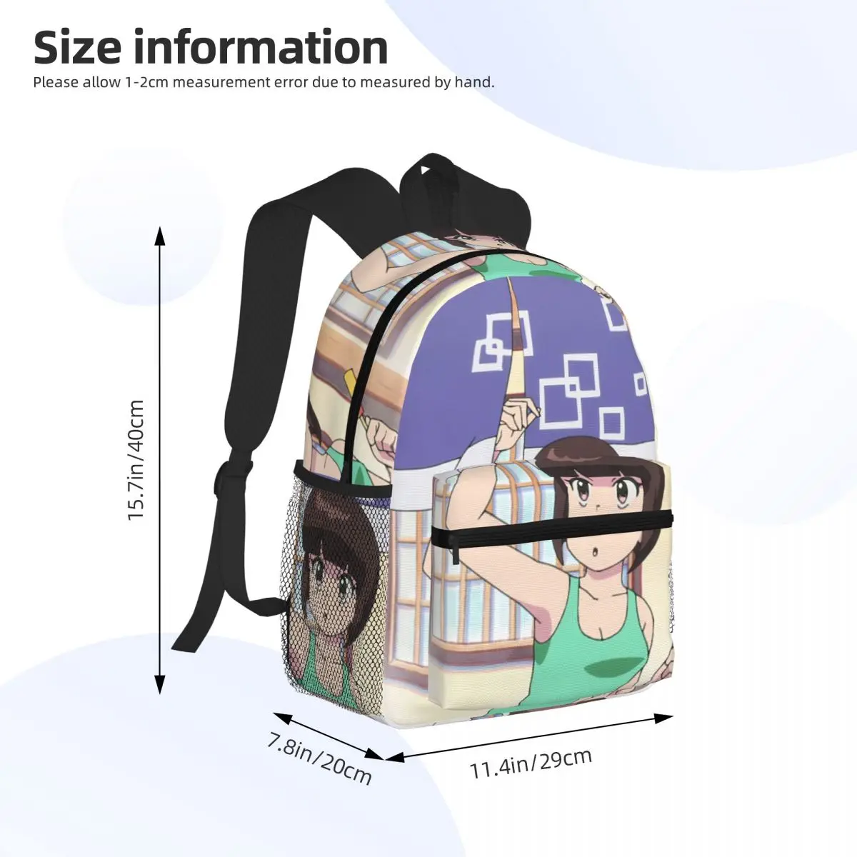 アニメらんま 12 ナビキ天道学生バックパックスクールバッグハイキング旅行デイパック少年少女ファッションランドセルショルダーバッグ